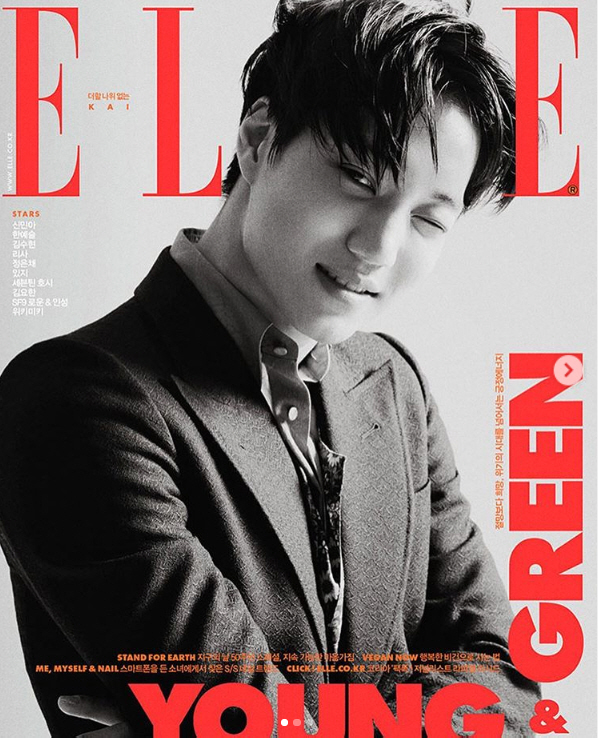 On the 19th, Kai posted a part of the April issue of Elle Korea recently released on his official instagram.The photo showed Kai winking with her arms folded, and Kai caught her eye with a visual that impressed her with a strong impression despite the black and white photo.Kai, who covered the cover of the April issue of Elle Korea, presented the Gucci 2020 spring summer collection with his own unique style with various poses.Kai is not only attracting worldwide attention as a global campaign model for Gucci Eyewear, but continues to engage in Guccis official activities as an ambassador for the House.On the other hand, EXO is continuing its personal activities such as the guardian who recently released the first Solo album.