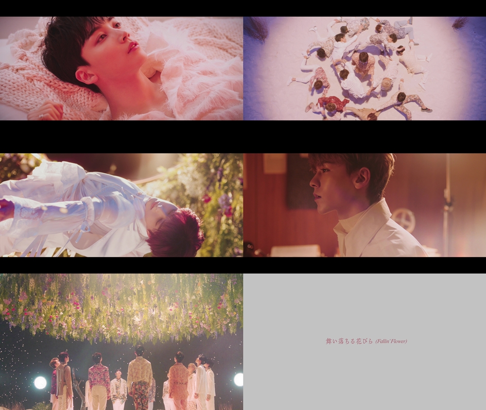 Group Seventeen showed the peak of lyrical Spring sensibility with a Teaser video of a new Japanese Music Video.Seventeen is making a surprise release of the Music Video Teaser of the same title song of Japans second single, Fallin Flower, which is scheduled to be released on the 1st of next month through Japans official YouTube channel on the afternoon of the 19th, and is drawing attention from global fans with a dreamy atmosphere and spectacular visual beauty.The Teaser video, which started with Jeonghans eyes toward the air, attracted attention from the beginning with the elegant dance of Seventeen, who moved in a straight line, and the scenes of individual members such as Jun floating in the air under colorful flowers and Vernon approaching the plaster with colorful flower images doubled the dreamy mood by giving a feeling of watching one art film.In addition, the scene of Hoshi and Diet dancing with a chain of passion raised the immersion to its peak, and the members of the video end gathered round and looked at the scattered petals, followed by the title song name.In particular, this new song contains a hopeful Message, I am a falling flower now, but the fall of now is not the end, but a new beginning. In addition to member Ujis participation in writing and composing, Dino also wrote a song with a name for the song.So, Myochiru Hanabira, which was first unveiled on Japanese radio station TOKYO FM SCHOOL OF LOCK! on the 9th, quickly gathered topics through online communities after the broadcast and gained a hot response, taking the top spot in Twitters world trenXu MinghaoIn addition to receiving the attention of global Music fans from the release of the new album, Seventeen is expected to perform globally from May 9 to 28, with the Saitama MetLife Dome, Tokyo Dome, Fukuoka PayPay Dome, and Osaka Kyocera Dome.On the other hand, Seventeen will release Japans second single Fallin Flower on April 1.Photo = Pledice Entertainment