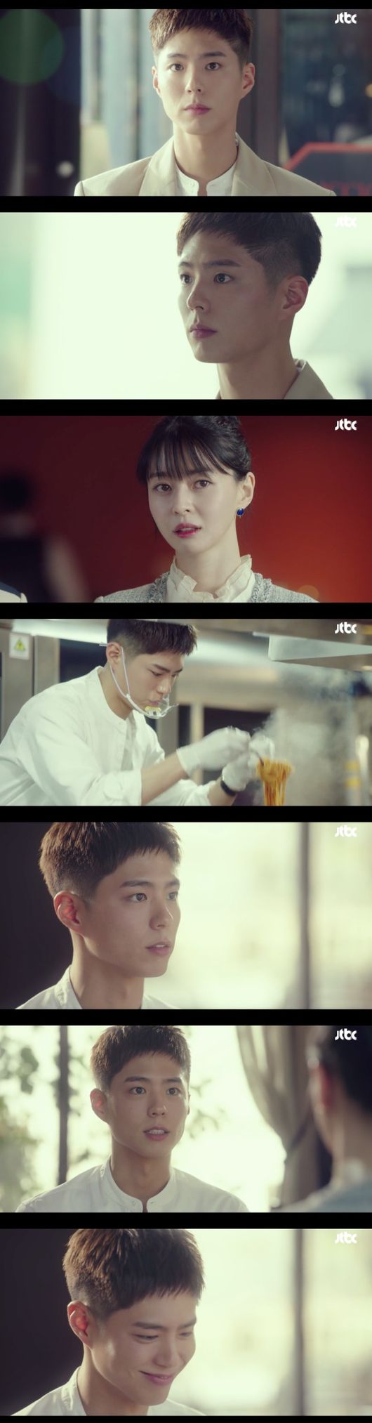 Itaewon Klath Park Bo-gum, is there such a perfect special appearance?Park Bo-gum of the righteousness brilliantly illuminated the last episode of JTBC gilt drama Itaewon Klath (playplayplay by Cho Kwang-jin, director Kim Seong-yoon).It appeared as a handsome Chef, capturing attention, foreshadowing the formation of a new relationship with Oh Soo-ah (Kwon Nara Boone); it is the last episode that was richer with the appearance of Park Bo-gum.In the last episode of Itaewon Klath, which aired on the afternoon of the 21st, Oh Soo-ah (Kwon Nara) was shown quitting the company as an whistleblower when he accused the prosecution of corruption in the house.Oh Soo-ah has only now escaped from the long house and paid a little debt to Park Sung-yeol (Son Hyun-joo), a father-like person who helped him.Oh Soo-ah left Jangga and paid Park Sung-yeol the debt of his heart, and he was free from Park (Park Seo-joon).He said he would live a real life for himself, and Roy cheered Oh Soo-ah as a friend. Oh Soo-ah asked him to be happy.The new start of Oh Soo-ah featured handsome Chef, who was well-run by opening a new store with investment from Hong Seok-cheon.And Park Bo-gum appeared as a handsome Chef, and Oh Soo-ah was drawn at first sight.Park Bo-gum made a special gift to viewers as he made a special appearance in the last episode of Itaewon Clath with Kim Seong-yoon PD, who had a relationship in the drama Gurmigreen Moonlight.At the end of the show, he appeared briefly as a handsome Chef, but his appearance was enough to focus attention. It was more special to his fans as he met in the drama for a long time.Park Bo-gums brilliant special appearance, could not be more perfect.JTBC broadcast screen capture