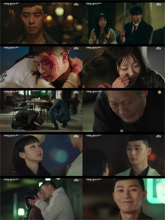 The rebellion of the Itaewon Klath youth was hot until the end, and the ratings also exceeded 18%, proving a different class.JTBCs Golden Land Drama Itaewon Clath ended in favor and praise on the 21st.The final audience rating was 16.5% nationwide and 18.3% in the Seoul metropolitan area (based on Nielsen Korea, paid households), which was the highest in its own performance.Even in Park Seo-joons tired, bitter life, the sweet night came.The fond confession towards Joe-yool Lee (Kim Da-mi) provoked excitement and the 15-year battle with Chairman Jang Dae-hee (Yoo Jae-myung) gave a thrilling and thrilling catharsis.It was perfect happy endings.On the show, Park knelt down to Chang and said, I feel sorry. But it was Park who really won the game.Is it good to be on my knees? He criticized the filthy and ugly side of Chang, and even with the appearance of the Park that he wanted so much, Chang could not hide his empty mind.Joe-yool Lee had a breathtaking chase with a group of Jean The Fountainhead (Security), Kim Hee-hoon (Won Hyun-joon).When Roy and Choi Seung-kwon came to save him, they clashed head-on with each other, and when they finally met each others hearts, Roy and Joe Lee ran away together.But Jean followed them closely, and Roy ran into a bloodbath after sending Joe-yool Lee first.Back with the police, Joe-yool Lee wept, holding Roy, and his promise and promise of Lets be happy now was heart-warming.The accusations by Oh Soo-ah (Kwon Nara) led to the catastrophe of Chang and Changa Group.The long-time Janggaman tried to watch, but they were merged into the I.C. of the Roy, who fell into the weak, following the weak-mouthed, Yak-Kang-sik reason that he shouted to dry and wear out.The late chairman of the company kneeled down and apologized with tears, but Park turned coldly, saying, Do your business, Mr. President.With the dismantling of Janga, Oh Soo-ah opened his restaurant and started a new life, and Jang Geun-soo (Kim Dong-hee) asked everyone to forgive and left.Back in the long way, the romance of Joe-yool Lee heated the audiences excitement.The life of Roy, with the precious sweet night members and Joe-yool Lee, was so happy.The full happy endings of Roy, who has achieved both revenge and love, have made viewers feel uncomfortable.The Itaewon Klath led the final review. There was no change in Roys fifteen-year revenge plan.The appearance of Park, who kneeled down at the end of the day without bending his conviction and fuss, thrilled viewers with one heart.It was like a reward for the time I laughed, cried and angry with him.The Acting of Actors, which exploded the Narrative and Feeling Line of Character over the course of 15 years, was also overwhelming.Roy, who was possible because he was Park Seo-joon, remained a life-cake for viewers.Kim Da-mi, who showed off his presence in the past, Yoo Jae-myeong, who left a lonely back view with the ending of Kwon Seon-jin, and Kwon Nara, who anticipated the second act of Oh Soo-ahs life that overcome both wounds and pain, as well as Kim Dong-hee, An Bo-hyun, Kim Hye-eun, Ryu Kyong-su, Lee Ju-young, Chris Ryans performance also shone in.Meanwhile, JTBCs new gilt drama The World of Couple will be broadcast for the first time at 10:50 pm on the 27th following Itaewon Klath.