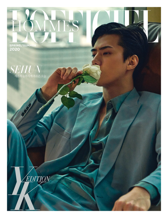 EXO Sehun has graced the fashion magazine cover.French Sensibility Mens Magazine Lopiciel Homme YK Edition released an interview with EXO Sehuns cover picture in spring and summer 2020.In the public cover and pictorial, EXO Sehun produced a mature yet SinB atmosphere and produced a soft charm.I personally like suits, but when I wear them, I feel like Im different from usual, and I feel more shoulder-sleeping and more confident, he said.Park Su-in