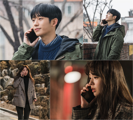 The dramatic and dramatic phone calls of Jung Hae In and Chae Soo-bin were captured.TVNs new drama Ban-Ui-Ban (played by Lee Sook-yeon/directed by Lee Sang-yeop) unveiled the SteelSeries of Jung Hae In (played by the House of Representatives) and Chae Soo-bin (played by Han Seo-woo) on March 24.Jung Hae In in the open SteelSeries captures his gaze with a smiley sweet expression, and his eyes and expressions sparkle with excitement make his heart feel dull.And Jung Hae In, who stopped at the wall, looks up at the sky and seems to think of someone. His expression, which does not lose his smile all the time, makes the viewers excited.Chae Soo-bin, on the other hand, looks as if he hastily stopped walking, and his nervousness, which is still in place, raises curiosity.Especially, Chae Soo-bins wet eyes, which seem to be soon to pour tears, and a mixture of sadness and sadness, rob his eyes.This is the appearance of Jung Hae In and Chae Soo-bin, who are on the phone with Park Joo-hyun in the drama, and the expression of two distinctly different people raises curiosity.emigration site