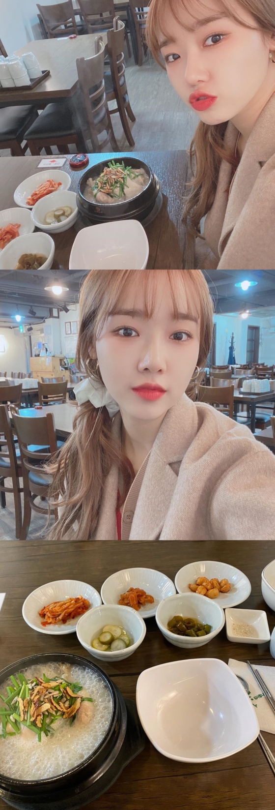 Group Weki Meki Choi Yoo-jung has consistently communicated with fans.Choi Yoo-jung told his Instagram on the 25th, I ate Samgye-tang for lunch today.It was really delicious because I ate it for a long time (selfie this is all...Im sorry) and posted several photos.In the photo, there is a picture of Choi Yoo-jung taking a selfie in front of Samgye-tang.The netizens who responded to this responded that photographs are enough and I want to eat Samgye-tang.Meanwhile, Weki Meki, which Choi Yoo-jung belongs to, released Dazzle Dazzle (DAZZLE) in February.