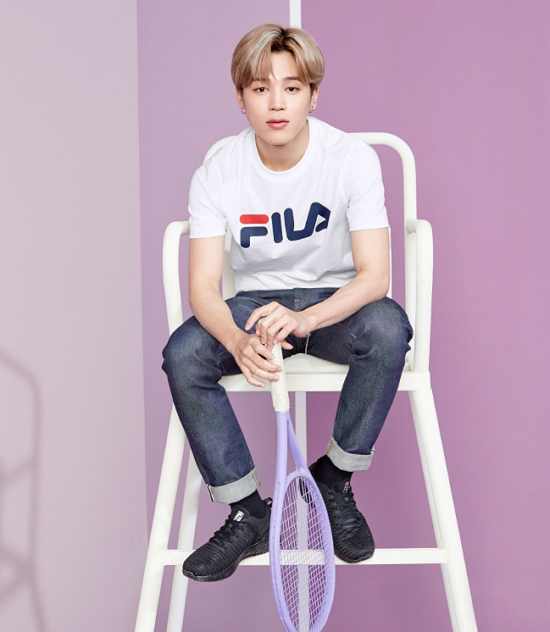 Group BTS Jimin has emanated a dotted appeal.On the 1st, Fila Indonesia official SNS has posted several new photo pictures by BTS members.This time, the White Series concept has a picture of the members who show off their individuality.Jimin, among them, matched his jeans with a white T-shirt with the Fila logo. It was simple, but it felt nice.Jimin sits in the referees chair with a tennis racket, the deadly Jimins eyes catching the girls heart.In particular, Jimin, who gazed at the camera while staring at one side of the leg, responded to blonde and costume are like and tennis is like Prince.Meanwhile, BTS, which Jimin belongs to, recently canceled the Concert schedule in the aftermath of COVID-19.