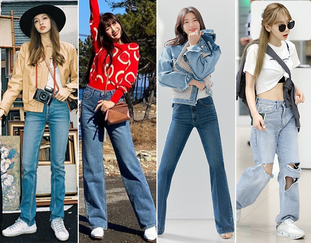 리사, 조이, 수지, 태연 /사진=블랙핑크 리사, 레드벨벳 조이 인스타그램, 게스 제공, 머니투데이 DB