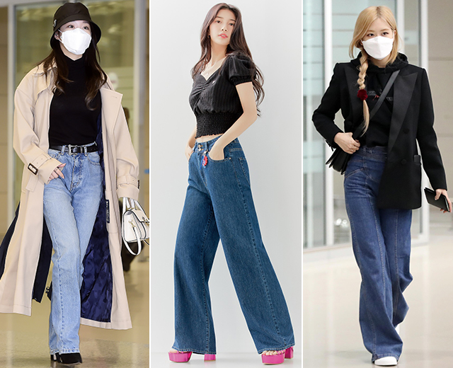 가수 청하, 수지, 블랙핑크 로제 /사진=머니투데이 DB, 게스 제공