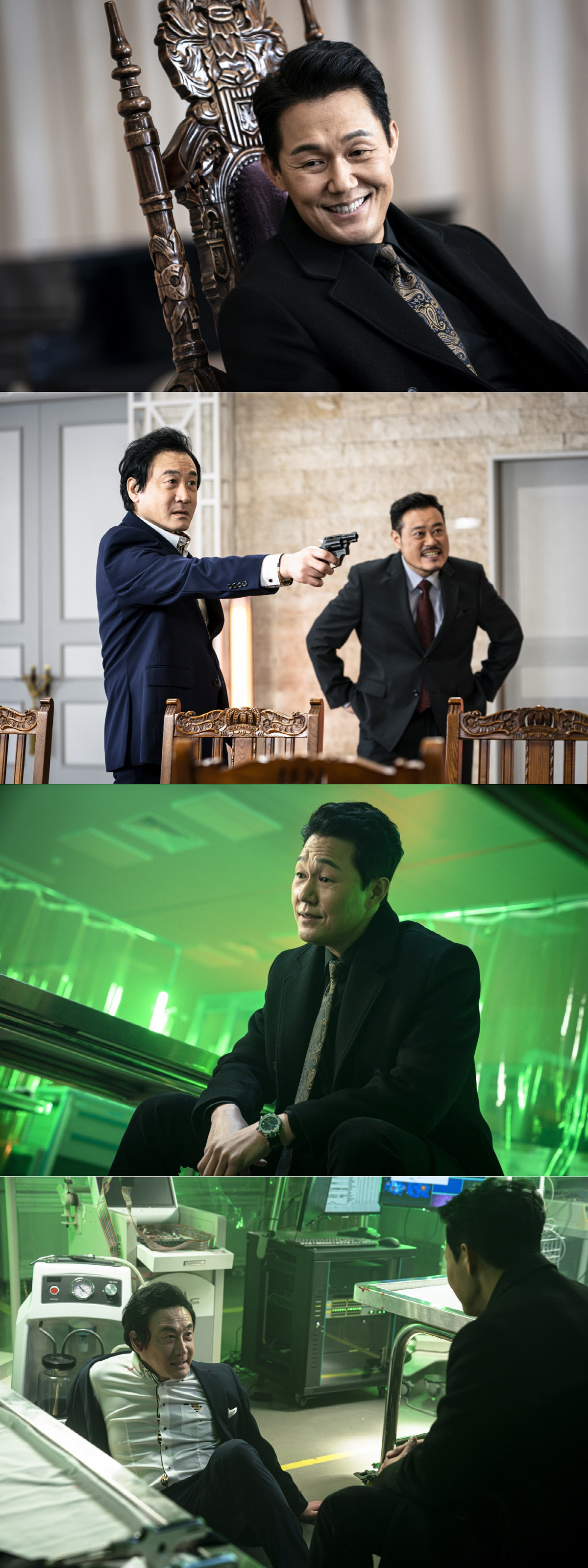 Lugal Park Sung-woong reveals face of more evil BillenOCN TOIL OLizzyNal Lugal on the 10th, the crime organization Argos inside the blood splashing War captures the curiosity.Choi Yong (played by Kim In-woo), who pulled a gun toward Park Sung-woong, creates a sense of tension.Rugal, who had to miss Hwanggugu in front of his eyes, started a new operation before planting.River example (Choi Jin-hyuk), Han Tai Woong (Cho Dong-hyuk), Song Mi-na (Jung Hye-in), and Lee Gwang-cheol (Park Sun-ho) who infiltrated the jazz bar, home of Argos, were unexpectedly caught up in their power struggle while grasping the movements of their enemies.River example and Han Tai Woong faced the experimental specimens sent by Hwang Deuk-gu, and Lee Gwang-cheol, who was taken by the members of the organization, barely survived the death crisis.In the process, it was also revealed that Seol Min-joon (Kim Da-hyun), who was the middle Bose Corporation of Argos, was a shadow police officer.Hwang, who had the real identity of Seol Min-joon, caught him and made him an experiment, and River example started to make a new plan to catch Hwang,As the property of the dead chairman Ko Yong-deok (Park Jung-hak) is transferred to his successor Choi Ye-won (Han Ji-wan), and Hwang Deuk-gu is on the vice chairmans seat, a tense struggle inside Argos that does not know when to break is continuing.In the meantime, the photos released showed the rebellion of Choi Yong and Bong Man-cheol (the great man). The two people who usually disapproved of Hwang Deuk-gu, took out their guns.But Hwang Deuk-gu, who is in Bose Corporations seat, is only relaxed; Hwang Deuk-gu, who brought Choi Yong to the secret research institute in the ensuing photo, is also horrifying.A blood breeze is predicted in Argos, where the blades that have been hidden have been pushed into each other.Rugal, who started to be reborn as a true team, performing missions together, while cracks are taking place inside Argos.With the death of Bose Corporation and the discovery of internal spies, Argos members fight for their lives to keep the order.Rugal, who is grasping their movements, will again counterattack.The increasingly heinous Hwang Deuk-gu, the middle Bose Corporations who started War, and the Rugal teams chase and chase to wipe them out are expected to be more exciting.The Lugal production team is more brutal as he confronts the beings who are stimulating him.The presence of Park Sung-woong, who perfectly plays the creepy aspect of Hwang Deuk-gu, will be able to feel the true value of it. The artificial eyes of the River example have begun to evolve themselves, and new developments are unfolded accordingly.Please pay attention to the exciting confrontation and unpredictable moments. On the other hand, in the 6th OCN TOIL OLizzynal Lugal broadcast on the night of the 12th, Han Tae Woong reveals a warrior who was transplanted with an artificial arm.It will be broadcast on the 19-year-old City Hall rating to maximize the immersion of the drama; the fifth episode will air tomorrow (11th) at 10:50 p.m.