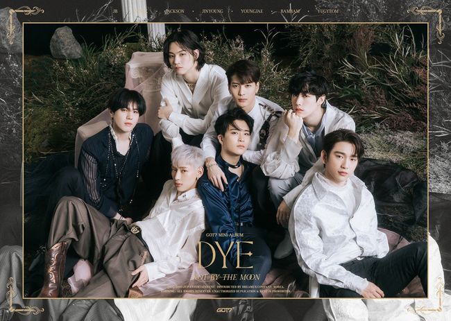 GOT7 (GOT7) first released a photo of the new album DYE (Dy) group and emanated a fascinating Aura.On the 11th, at 0:00 on the official SNS channel, he posted a group photo boasting unrealistic beauty that seemed to have run out of the classic novel and opened a comeback.This photo has created an antique and dreamy atmosphere with the background of veil and sculptures all over the place.In addition, it uses metal point accessories to add mysterious charm, and romantic visuals have raised the fans excitement index to the highest level.The members said, I will be with you soon, so please look forward to it. I will try to show you a wonderful figure.The title song NOT BY THE MOON (Nat By the Moon) is a song about faith and eternal vows of love toward the other party.The melody that melts the deep emotion and the appealing voice will be in perfect harmony and will paint the hearts of the listeners.GOT7 has previously delivered a romantic message in the Cinema trailer, including Please do not swear to the moon and I wish I were your bird.He then showed a series of personal Teaser photos that show antique yet gorgeousness, raising expectations for a comeback.On the other hand, the new album DYE and the new song NOT BY THE MOON can be seen on various soundtrack sites at 6 pm on the 20th.JYP Entertainment