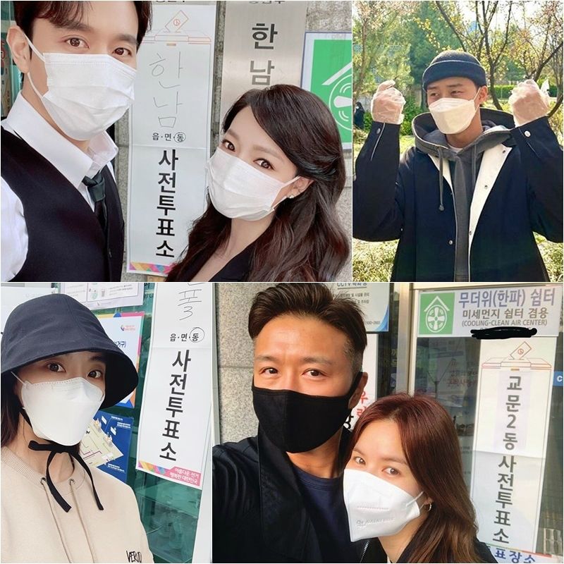 Musical actor Kim So-hyun - Son Jun-ho and his wife pre-voted together on the 11th.Kim So-hyun posted a picture of them together on Instagram, saying, Pre-voting the 21st National Assembly election.Thank you for South Korea today, which is meaningful and thankful after going to Seodaemun prison for the 101st anniversary of the establishment of the South Korea government. Park Seo-joon left a certified photo with a vinyl glove distributed at the Voting site due to Corona 19; he wrote, Voting complete.Park Ji-hoon also posted a photo with a Voting confirmation and an article called #Voting.Shin Min-a and IU left a trail of pre-voting on the Instagram story, and Ji Jin-gu also posted a Voting certification photo and a short greeting Be careful of health on Instagram.Onara wrote in an Instagram post, The middle rain of Gunsan shooting came to Voting in the gap, he said, # Pre-voting completion.The wire said, Pre-voting and going home. The cherry blossom road in front of the house was beautiful.Miri is comfortable to do  I was surprised that the line was so long, but I am out soon. Miri, please go today. Ishian posted a long line of pictures on Instagram to do pre-voting, while writing: The line was long, pre-voting complete.Jung Yu-mi also wrote a Voting certification photo and Be careful and keep a vote! Keep distance.Jin Tae-hyun - Park Si-eun and his wife released a photo of the certification after pre-voting together.Jin Tae-hyun posted a photo of them together on Instagram and a post saying, As soon as we opened our eyes, we pre-voted: Lets exercise our precious rights, lets all get through Corona.Hani certified Voting with an article and authentication photo, Lets do it, Voting.In addition, all members of the girl group (girls) Mi-yeon, So-yeon, Sujin and Boy group Tioo (Chihoon, Dong-gun, Chan, Jisu, Minsu, Jae-yoon, Jayu, Security, Jerome, Woonggi), and Hong Jin-young participated in the pre-voting.The 21st general election Pre-voting was held on the 10th and 11th from 6 a.m. to 6 p.m. on the 11th.