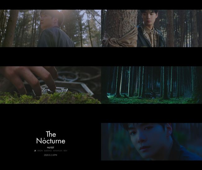 Group NUEST (JR, Aaron, Baekho, Minhyun, and Ren) will make a surprise comeback on May 11th with the mini 8th album The Nocturne.Pledice Entertainment, a subsidiary company, first released its eighth mini album, The Nocturne, along with the release of a comeback trailer video by member JR through the official SNS channel of NUEST, and started preheating the comeback.Trailer video released today at 0:00 said, It is continuing for a few days, and those who can not sleep wander the streets looking for the night.It begins with curiosity with the phrase Lost Our Night.Only the high-pitched birds are attracted to the mysterious feeling of the mysterious atmosphere of JR, who wanders in the dense forest that breaks the quiet silence and moves the pace, and the curiosity.Then, as soon as he found the box under the mark and turned on the device of question, the whole world was quickly covered with darkness, and the silence was found and caused tension.In addition, the complex subtle expression and eyes of JR at the end of the video amplify the curiosity about the story in it.Especially, this comeback trailer is a combination of beautiful visual beauty and sensual sound, and it is gathering topics by offering a movie-like mood, and the different atmosphere is raising expectations for a new album.In addition, the concept page opened shortly after the release of Trailer video has been filled with interpretations, with imaginative objects appearing, along with the release of the mini 8th album The Nocturne and the release date 2020.05.11, which is filled with excitement for fans waiting for NUESTs comeback.NUEST, which started with JRs Trailer video and launched a full-scale comeback signal, has been loved both at home and abroad through infinite variations of each album, so they are interested in what concept and music will entertain the eyes and ears of the public.On the other hand, NUEST will release its mini-8 album The Nocturne at 6 pm on May 11th.pladis entertainment