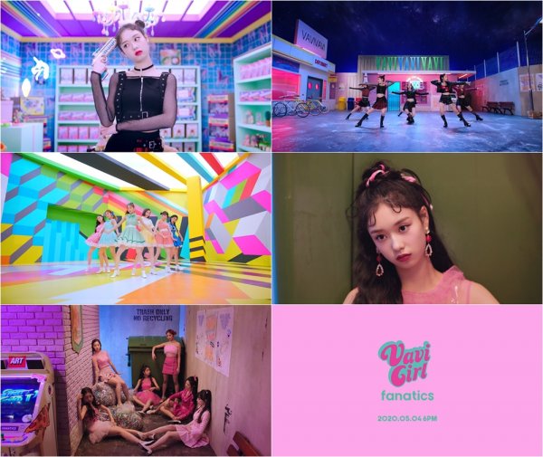 The new colours created by Group Fanatics have been veiled off.FIENTI, a subsidiary company, posted the first music video teaser video of VAVI GIRL, the title song of Fanatics new Mini album PLUS TWO on the official SNS channel on the 20th.Doi, Shika, Jiai, Nayeon, and Via, who appear with Doa as the head of the show, capture the eyes and ears of fans with their refreshing and youthful performances with the melodies of the exciting VAVI GIRL.Fans are already responding to the beautiful visuals of the members reminiscent of dolls as well as the acrobatic performance that seems to be jumping rope.Fanatics, which predicted new charm through the personal image of the members.They are further embodying the charm with the VAVI GIRL Music Video Teaser and raising expectations for a comeback.Fanatics is ahead of the release of the concept photo of the members following the Music Video Teaser.He will then be actively communicating with fans by taking out album previews, track lists, and the second Music Video Teaser sequentially.Fanatics will release a new Mini album PLUS TWO at 6 pm on May 4 and will start comeback with the title song VAVI GIRL.