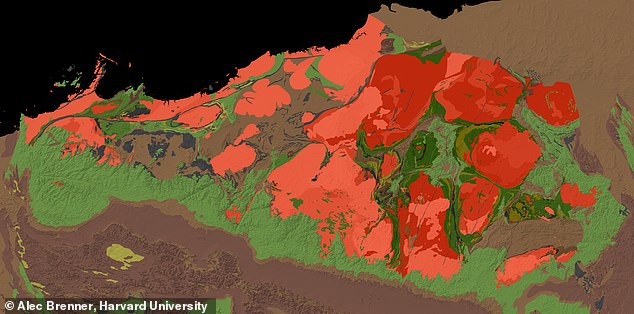 호주 서부 필바라 크레이톤의 지질 지도. 사진 속 노출 암석은 25억~35억 년 된 것들로, 이는 지구의 오랜 과거에 관한 잘 보존된 증거를 제공한다.(사진=앨릭 브레너/하버드대)