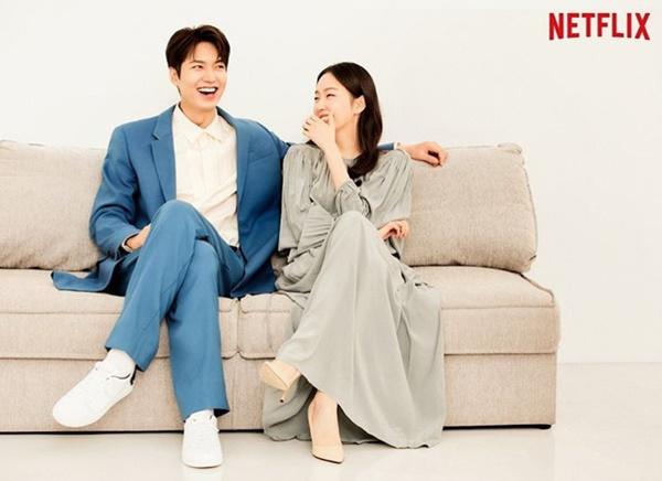 Lee Min-ho released a pictorial with Kim Go-eun and Netflix on her Instagram account on Sunday.