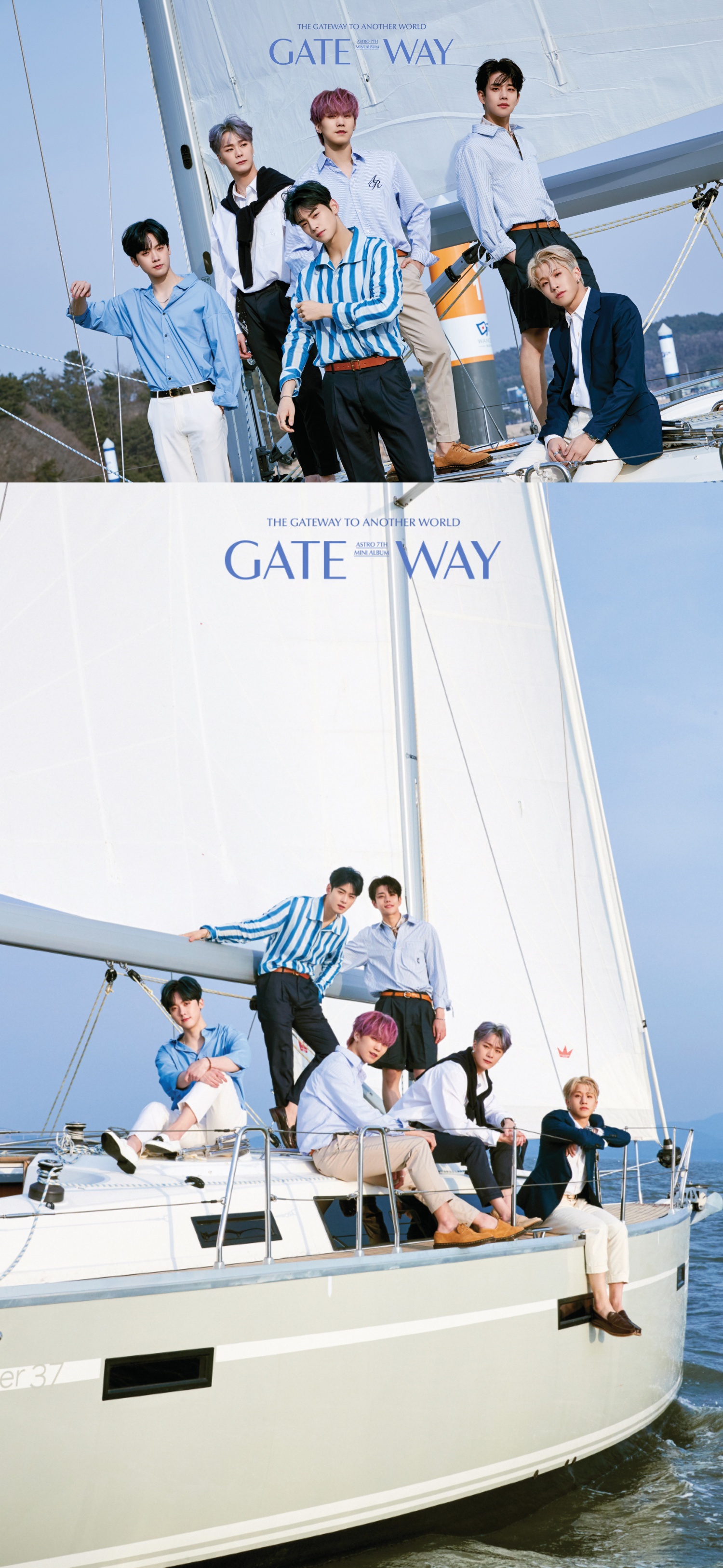 Astro (ASTRO) captivated Sight at once with its unique refreshing beauty.Astro in the official photo ANOTHER WORLD (Anader World) version of the seventh mini album GATEWAY (gateway) published on the official SNS channel of Astro (MJ, Chen Zhen, Cha Eun-woo, Moon Bin, Rocky, Yoon San-ha) is itself a clean.Astro, a costume with a white and blue color, creates a cool atmosphere that seems to sail on a yacht at any moment.Especially, Astro, which lightly spreads its head as if it feels the wind in the background of a picture-like blue sky and the sea, feels luxurious refreshment.In addition, it has completed a more refreshing Astro in contrast to the previously released TIME TRAVELER concept.Above all, Farm Synergy, which is created by six Astro members, raises expectations for this album GATEWAY, which predicts Power refreshment.In addition, Astro has shown both desolation of the desert and cleanness of the sea through official photo, so I am curious about the story to be included in the album.Meanwhile, Astros seventh mini album GATEWAY will be released at 6 pm on May 4th as an album that can fully feel the charm of Power refreshment of Absolute Icon Astro.iMBC  Photo Fantasy O Music