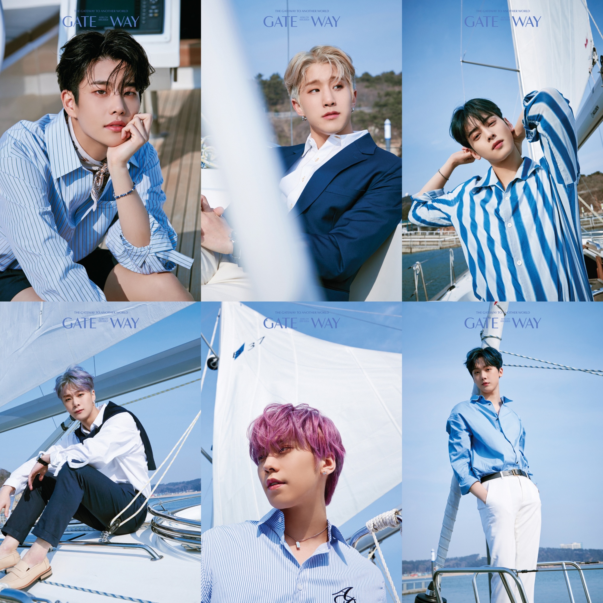 Astro (ASTRO) captivated Sight at once with its unique refreshing beauty.Astro in the official photo ANOTHER WORLD (Anader World) version of the seventh mini album GATEWAY (gateway) published on the official SNS channel of Astro (MJ, Chen Zhen, Cha Eun-woo, Moon Bin, Rocky, Yoon San-ha) is itself a clean.Astro, a costume with a white and blue color, creates a cool atmosphere that seems to sail on a yacht at any moment.Especially, Astro, which lightly spreads its head as if it feels the wind in the background of a picture-like blue sky and the sea, feels luxurious refreshment.In addition, it has completed a more refreshing Astro in contrast to the previously released TIME TRAVELER concept.Above all, Farm Synergy, which is created by six Astro members, raises expectations for this album GATEWAY, which predicts Power refreshment.In addition, Astro has shown both desolation of the desert and cleanness of the sea through official photo, so I am curious about the story to be included in the album.Meanwhile, Astros seventh mini album GATEWAY will be released at 6 pm on May 4th as an album that can fully feel the charm of Power refreshment of Absolute Icon Astro.iMBC  Photo Fantasy O Music