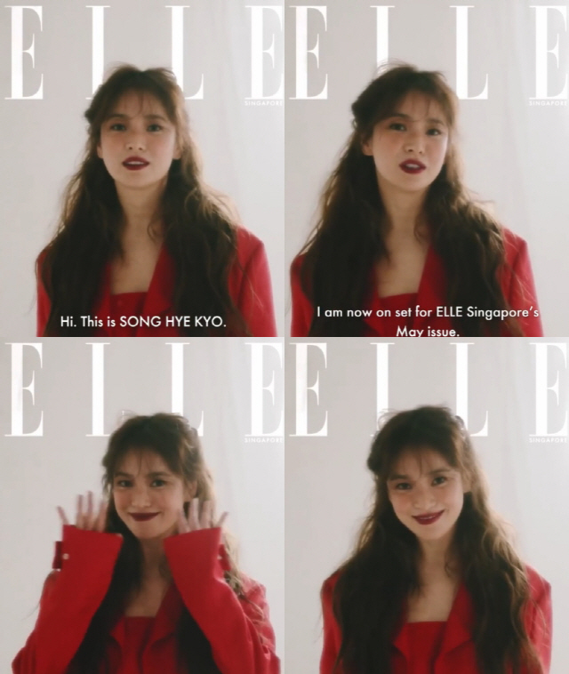 Actor Song Hye-kyo showed off a different style.Song Hye-kyo posted a promotional video for the Singapore edition of the fashion magazine Elle on his Instagram story on the 26th.In the video, Song Hye-kyo produced an exotic atmosphere with long wave hair, freckle makeup and RED lip.Song Hye-kyo, who perfectly digested the intense RED costume, captivated the eye by completing a Doll-like visual.Song Hye-kyo is reviewing his next film, and recently donated 10,000 copies of the Korean language guide to Professor Seo Kyung-duk and the Chinese government office in China for the establishment of the Provisional Government of the Republic of Korea.