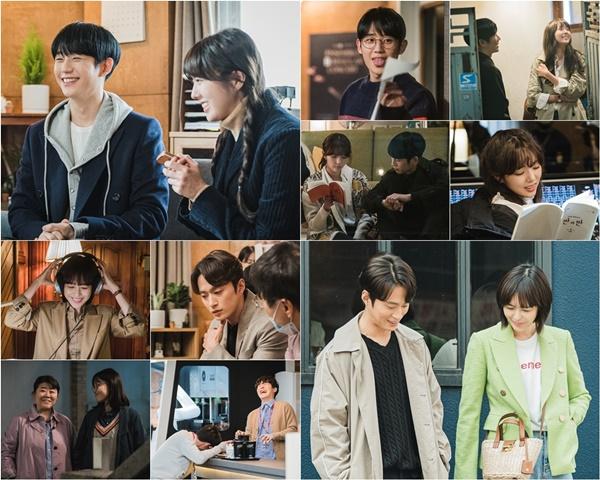 The TVN monthly drama Banuiban (directed by Lee Sang-yeop/playplay by Lee Sook-yeon/planned studio Dragon/produced The Unicorn, Movie Rock), which is giving warm comfort to the Pythoncide Healing Romance that cares about the wounds and deficiency of people, ends with 12 broadcasts today (28th).So, the half-time side has released a warm-hearted scene behind-the-scenes steel to give back to viewers who have sent hot love.The stills that are released are attracting attention because they contain the images of Jeong Hae-in (Hawon Station) and Chae Soo-bin (Han Seo-woo Station), who are not the anti-couples they want to send as they are.The two bruising two shots of two people who laughed at the same time during the shooting are lovely.In addition, Jung Hae-in and Chae Soo-bin share the script together and try to sum up, and always make Smile to those who see Smile.In addition, Lee Ha-na (played by Moon Soon-ho) and Kim Sung-gyu (played by Kang In-wook)s fresh two-shots catch the eye.Lee Ha-na, who emits a refreshing feeling that is getting better, and Kim Sung-gyu, who has a bright and warm Smile, spreads the warmth.In addition, the faces of actors who have full of laughter such as Lee Jung-eun (played by Kim Min-jung), Lee Sang-hee (played by Jeon Eun-ju) and Woo Ji-hyun (played by Min Jin-hwan) make the atmosphere of the pleasant and pleasant scene feel intact, and make the final episode of half-half broadcast today (28th) more anticipated.The production team of Ban-Ui-ban said, I sincerely thank the viewers who watched Ban-Ui-ban with warm eyes. I did my best to make a lovely and warm drama until the end.I would like to ask for your expectation and interest in the last episode of Ban-Yi-Kan which is broadcasted tonight. 