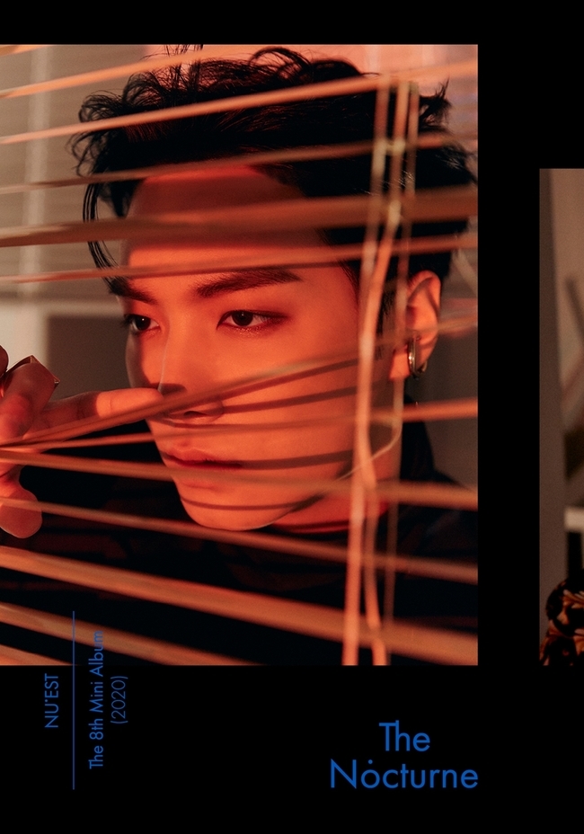 Group NUEST (JR, Aaron, Baekho, Minhyun, and Ren) JR has released a new version of their official photo.Pledice Entertainment, a subsidiary company, released the JR image of the mini 8th album The Nocturne Personal Official Photo Ver.3 through the official SNS of NUEST on the evening of April 27.In the open photo, JR stands under the red light and stares out the window through the blinds.His sharp eyes and his hand gestures that slightly cut the blinds also showed JRs distinctive sharp charm, making it impossible to keep his eyes.JRs black-style costume and chic hair styling doubled the urban atmosphere even in simplicity.This official photo was enough to overwhelm the gaze with only the visual and atmosphere of the closed-up JR without a colorful background.There is one more thing to look at in this official photo.The official photo release time of 7:15 pm was set by JR and attracted attention by revealing the emotional reason that the time of sunset, the feeling of being wet in the glow itself.As such, NUEST is not making public official photo releases ordinary, but setting up a time for special reasons. It is getting hotter with special fun for those who are waiting for a comeback.NUEST will release its mini-8th album The Nocturne (The Nocturne) at 6 p.m. on May 11.hwang hye-jin