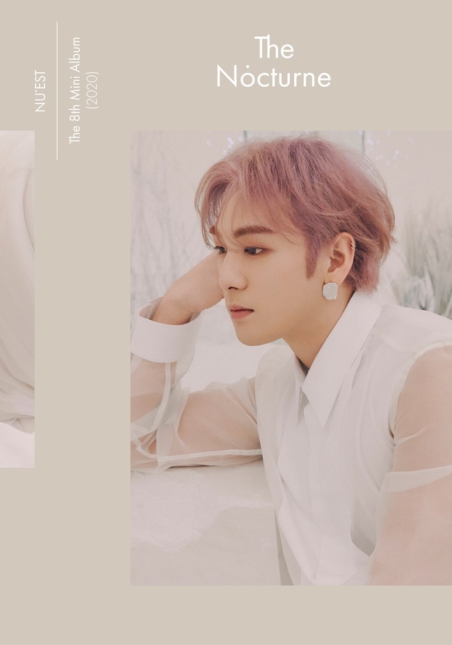 Baekho of group NUEST (JR, Aaron, Baekho, Minhyun, and Ren) is introducing the essence of romantic sexy.Pledice Entertainment, a subsidiary company, released Baekho Personal Official Photo Ver.4 of the Mini 8th album The Nocturne through the official SNS of NUEST at 0:00 on May 3.Baekhos unusual atmosphere has raised expectations for a new album to be released on Wednesday to its peak.In the public photos, Baekho is shooting his chin and his eyes are blowing out, making it impossible to keep his eyes off. In addition, pink hair styling is combined with white tone background and costume to maximize dreamy yet romantic mood.In addition, the body line that was revealed secretly beyond the shirt emanated the restrained sexy unique to Baekho, and the atmosphere of Baekho, which is more mature and deepened in it, was impressed by the fascinating aura.As such, Baekho has attracted attention by showing perfect concept digestion power from dark to romantic mood through various versions of official photo, and the new figure that has never been seen before is raising the expectation of mini 8 house.In particular, NUEST has made a change without any limit to each album based on a wide range of musical spectrum, and it has provided differentiated music, so many music fans from home and abroad are paying attention to those who will return to the past class.The Mini 8th album The Nocturne is ranked at the top of various online music site charts, and it is drawing attention to what record march the NUEST will continue through this new album because it has been gathering explosive topics before its release.hwang hye-jin