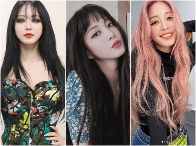 핑크헤어 이미지
