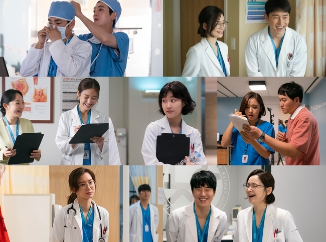 TVN 2020 Mokyo Special Sweet Doctor Life (director Shin Won-ho, playwright Lee Woo-jung, planning tvN, production Eggscoming), which is leading the empathy by enhancing the charm of characters and Kimis immersion, has released the scene behind-the-scenes series of Majors Sams of Yulje Hospital, which is loved by viewers, with a simple growth period.The behind-the-scenes SteelSeries focuses attention on the appearance of actors who are full of refreshing beauty as well as the atmosphere of the scene.First of all, in the play, the tit-for-tat, the stone fastballs are blown toward each other, but in the field, the intimate Jung Kyung-ho and Jung Moon-sung are more interesting.Jung Kyung-hos affectionate figure, which binds Jung Moon-sungs mask directly, makes us guess the atmosphere of the warm scene.Kim Joon Han and Kim Hye-ins smiles, which brighten the hearts of those who see it here, catch the eye.In addition, Ha Yoon-kyungs new charm, which takes care of the motivation and the trainees, attracts attention.Ahn Eun-jin, who made viewers minds in the last broadcast, checks the script with Kim Dae-myeong and shows a strong relationship with the elderly and gives a warm heart.In addition, her acting passion stands out in the image of Shin Hyun-bin, who is seriously troubled while preparing for filming.Especially, the full smile of Moon Tae-yu and Jeon Mi-do, which are bread-blown, conveys the pleasant scene and doubles the expectation of the actors chemistry and charm.The Majors Jung Moon-sung, Shin Hyun-bin, Kim Joonhan, Ahn Eun-jin, Moon Tae-yu, Ha Yoon-kyung and Kim Hye-in, who are experiencing a big emotional change and growth in the play, applaud the extraordinary passion and effort of the actors.We need you to watch the people who will continue to grow in Yulje Hospital.kim myeong-mi