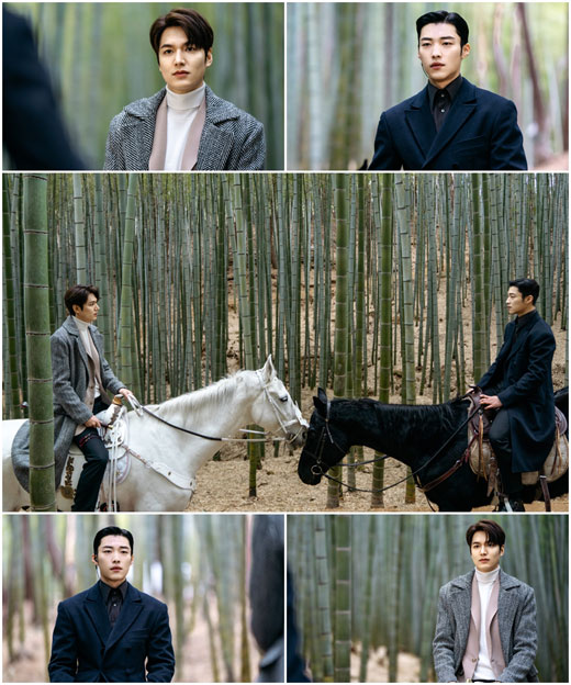 Actor Lee Min-ho and Woo Do-hwan have unveiled a great forest Carisma to Shot, which is an intense Daechi station before a shocking blue move.In the 7th episode of SBSs Golden Earth Drama The King - Eternal Monarch (played by Kim Eun-sook, directed by Baek Sang-hoon and Jeong Ji-hyun, The King), which is broadcast today (8th), Lee Min-ho and Woo Do-hwan are in a fight that can not be retreated in the middle of the Great Forest.In the play, Igon, who went to the Great Forest to cross the parallel world, faces Joyoung (Woo Do-hwan), who is blocking his front.Igon looks at Joyoung with a gentle smile and then reveals a dignified force with a determined look.Joyoung is a wary look at the Lords army as if he repeatedly promised to keep it.I am wondering why the two people who have kept solid trust in each other have come to this confrontation, and whether they will exceed the party holdings in the forest with Joyoung together with Lee.Lee Min-ho and Woo Do-hwans Carisma to Shot scene was filmed in a large forest in Busan last March.The two people who are showing off the same romance in the drama are always calling Young Yi and Hye in the field and revealing their extraordinary strength.Throughout the filming, the two of them monitored each other and laughed at the small gestures, and they made the scene with Brother Chemie.However, when the filming began, the two men turned to Igon and Joyoung, immersed themselves in the two characters who played a tight Daechi station, and made them admire the magnificent charismatic figure that sounded in the calm forest.This scene, where the Emperor Igon and the Imperial Guard captain Joyoung are in conflict, is the starting point for finding the secrets of the two Worlds and an important scene ahead of the blue movement, said the production company.I would like to ask for your expectation in the 7th and 8th times when the narrative of Lee and Joyoung at the inflection point of fate will be more exciting.Meanwhile, The King is broadcast every Friday and Saturday at 10 pm.