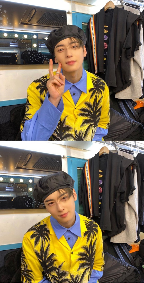 차은우, 난해한 패션도 완벽 소화 '옷이 차은우 덕봤네'