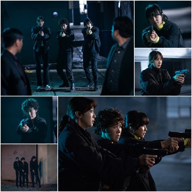 Choi Kang-hee - Yoo In-young - Kim Ji Young presents three shots of the wilderness gunslinger.In the 6th episode of SBSs monthly drama Goodcasting (playwright Park Ji-ha/director Choi Young-hoon), which will be broadcast on May 12, Choi Kang-hee - Yoo In-young - Kim Ji Young will take a divestment operation as a Night Gunman, and the development of the incident is expected to take a turn.In the play, three people, Choi Kang-hee - Any craft is (Yoo In-young) - Hwang Mi-soon, entered a logistics warehouse late at night and confronted a group of men in front of them.Each of the three people holding their guns side by side emit charisma in a dignified figure that is not at all dead even in the pushed water.White Agent Any craft is a legendary agent, unlike Baek Chan-mi and Hwang Mi-soon, who boast a skillful grasping method, they are standing in a shaky shape and are making a sadness.The three people are wondering why they visited this place, and whether they can solve the case by demonstrating the teamwork of fantasy over the numerical inferiority.minjee Lee