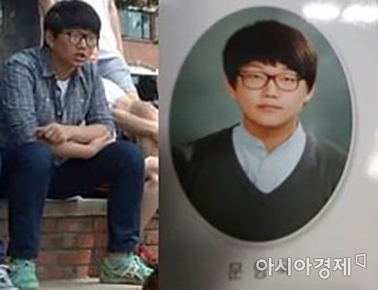 13일 신상공개 결정이 내려진 'n번방' 최초 개설자 '갓갓' 문형욱의 대학 재학시절 사진(좌)과 고등학교 졸업 사진(우)/사진=독자 제공