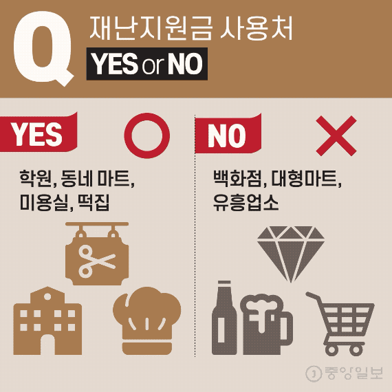 사용처 YES or NO? 그래픽=차준홍 기자