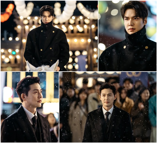 Destiny confrontation two-shots were released, which predicts a big deal in which The King - Eternal Monarch Lee Min-ho and Lee Jung-jin shake the parallel world.SBS gilt drama The King - Monarch of Eternity is a fantasy romance set in World of Parallel, which consists of two Worlds: Korean Empire and South Korea.The narrative of the fate that crosses parallel world is playing a role as an authentic drama that awakens the original value of life, love, and people that are gradually fading.Above all, in the last eight episodes, Lee Min-ho realized that Lee Jung-jin, who killed his father, Emperor Lee Ho (Kwon Yul), and took half of the man-pa style, is still alive, and that time stops when he moves to another world like himself.However, unlike Irim, who was able to know where Igon was between Korean Empire and South Korea due to the imperial spy, Igon was sad because he did not know which world Irim had moved to yet.In this regard, Lee Min-ho and Lee Jung-jin are taking their eyes off the scene of predicting a fateful confrontation in the aura of Sustle Furun.In the drama, Igon and Irim are searching for enemies in a lot of crowds, and they are giving a cool battle.Igon casts a cold, icy look with a splendor of anger that is about to burst into anger, while Irim, who looked at Igon with a hot, flamed eye, reveals the energy of evil that is not pressed by Igons charisma.I wonder if Igon will be able to recognize the age of the unchanging appearance, which is not old at all, and what shocking blue will happen due to the intense confrontation that will take place in 25 years after the night of the reverse.Lee Min-ho and Lee Jung-jins Two Shots of a Predicting a Warring War was filmed in Haeundae-gu, Busan in April.Even before the filming, trams and other props symbolizing Korean Empire were placed on the spot, and even though it was late, the scene was caused by the citizens who came to see it.Lee Min-ho and Lee Jung-jin were immersed only in the scene and showed high concentration in the scene where the cheers of the citizens were filled.Especially, due to the nature of the scene that Igon and Irim encounter in 25 years, the magnificent atmosphere was important, so the two people devoted themselves to filming.Also, when the OK sign fell, applause such as the deterioration of the surrounding citizens and staff was poured out, raising expectations.Lee Min-ho and Lee Jung-jin have put together a charismatic confrontation that tightens their breath in a unique atmosphere, said the production company, Huangdam Pictures.Watch how Igon and Irim, who are holding half-ways of the parallax world, will stick their swords to each other and how the fate of the two will be swept in the future, he said.Meanwhile, the 9th episode of The King - Eternal Monarch will be broadcast at 10 pm on the 15th.Photo = Hua-dam Pictures