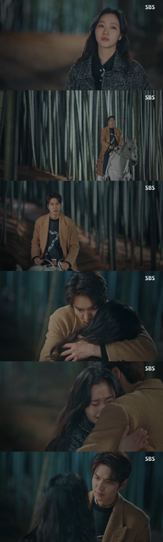 Lee Min-ho and Kim Go-eun do The Slap of TearsIn the 10th episode of SBSs Golden Earth Drama The King: The Lord of Eternity (playplayed by Kim Eun-sook/directed by Baek Sang-hoon and Jung Ji-hyun), which aired on May 16, Kim Go-eun waited for Lee Gon in front of the bamboo forest.Jeong Tae-eul went to the bamboo forest, drawing Igon, who left for the Korean Empire, and then he heard a horse and saw Igon running in Maximus.Jung Tae-eul ran toward Igon with tears. Jung Tae-eul, who grabbed him, asked, Are you here? Are you here now? Are you here?Lee Ha-na