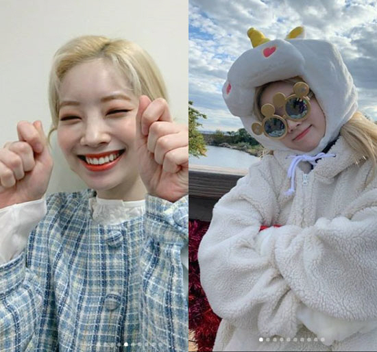 Dahyun celebrates his birthday.On the 28th, MOMO posted several photos on the official Instagram of TWICE with the article We celebrated our cute tea.The photo released shows photos taken by Dahyun and MOMO together, with black-haired MOMO and blonde Dahyun smiling with a lovingly bright smile.Dahyuns charming photo, which is also on his birthday, attracts attention.On the other hand, TWICEs new song MORE & MORE euphemism and the mini album of the same name will be officially released at 6 pm on June 1.