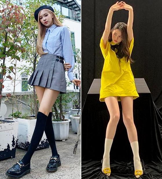 그룹 블랙핑크 로제, 배우 한소희/사진=각 스타 인스타그램