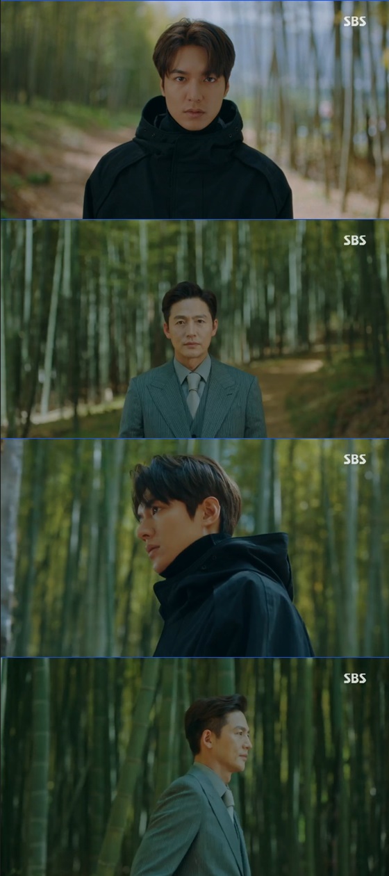 In SBSs Golden Earth Drama The King: The Lord of Eternity (playplayed by Kim Eun-sook, directed by Baek Sang-hoon and Jung Ji-hyun), Lee Min-ho was shown leaving Journey to the Center of Time for Kim Go-eun.On the day of the broadcast, Lee Rim (Lee Jung-jin) and Lee Gon faced each other over the wall of dimension. Lee Rim noticed Lees existence, saying, Im my grandfather.Song Jung-hye (Seo Jeong-yeon) heard a story from Yo-Yong (Kim Bo-min). The Yo-Yong year told Song Jung-hye, You know that? When you become one, the axis of time and space is created simultaneously in the text.Then, take the one-sided food to the moment you want to save yourself. Song Jung-hye asked, So where did you two go? The key element year said, The imperial system has gone to the same place.The emperor wants to save the two worlds from the reverse, and the reverse wants to save the foolish self of the reverse.Igon said, We havent all come yet. I missed you so much. I was just going to hear your voice.When he noticed this, he put a coin in a pay phone and thought, Where are you? Almost there? Igon, who spent time at the door of the dimension, met with Jung Tae-eun in 2016.I knew that Igon was the one I met when I was a child. What are you? The same clothes as that time.You gave me a dress, my face is a gift. I was just about to, but you dont know, saddens me. Thats why Im here.to stay your memory today. Were living at different times. So please do me a favor not to support me until I get there.Well meet again at Gwanghwamun. Ill be wearing buttony clothes, and Ill be with Maximus. So please be a little more friendly to me then.And give me a little more time, we dont have much time, he said.The King Lee Min-ho took a time trip for Kim Go-eun, who spent the same four months as 26 years inside the walls of the dimension.Forecasting a reunion with Kim Go-eun, he asked me not to be tired until he arrived, but he also ran time to leave Kim Go-euns Memory.Attention is focused on what will happen to the two peoples time in the future.