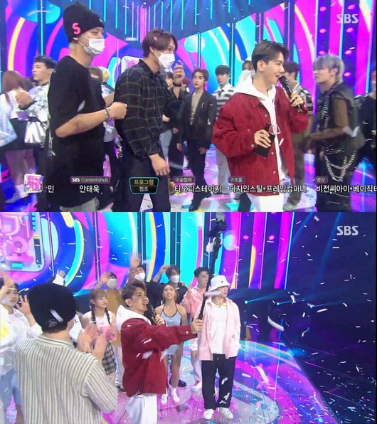 Group EXO Chen has been around for a long time. It has been a long time since Marriage and the news.On SBS Inkigayo, which was broadcast on the afternoon of the 7th, Baekhyun defeated Ohmy Girl and red puberty and won first place in the first week of June.The trophy winner, Baekhyun, said, Thank you. And EXO members came up on stage to celebrate Baekhyuns number one spot.The EXO members, wearing hats and masks, were delighted together, celebrating Baekhyuns number one spot.Baekhyun wanted to leave the moment at No. 1 as a photo; EXO members gathered in the center of the stage for the filming, when Chen was also captured.It was the first time since the marriage and childbirth news, so attention was focused.Meanwhile, Chen announced the marriage at the same time with the news of the pregnancy of a non-entertainer woman Friend in January, There is a woman friend who wants to be with her all her life.I wanted to communicate with the company and consult with the members so that I would not be surprised by the sudden news. Then, blessing came.I am deeply grateful to the members who have congratulated me and I am deeply grateful to the fans who are giving me too much love to me.Since then, Chen has posted a marriage ceremony privately, and on April 29, she held her daughter in her arms.