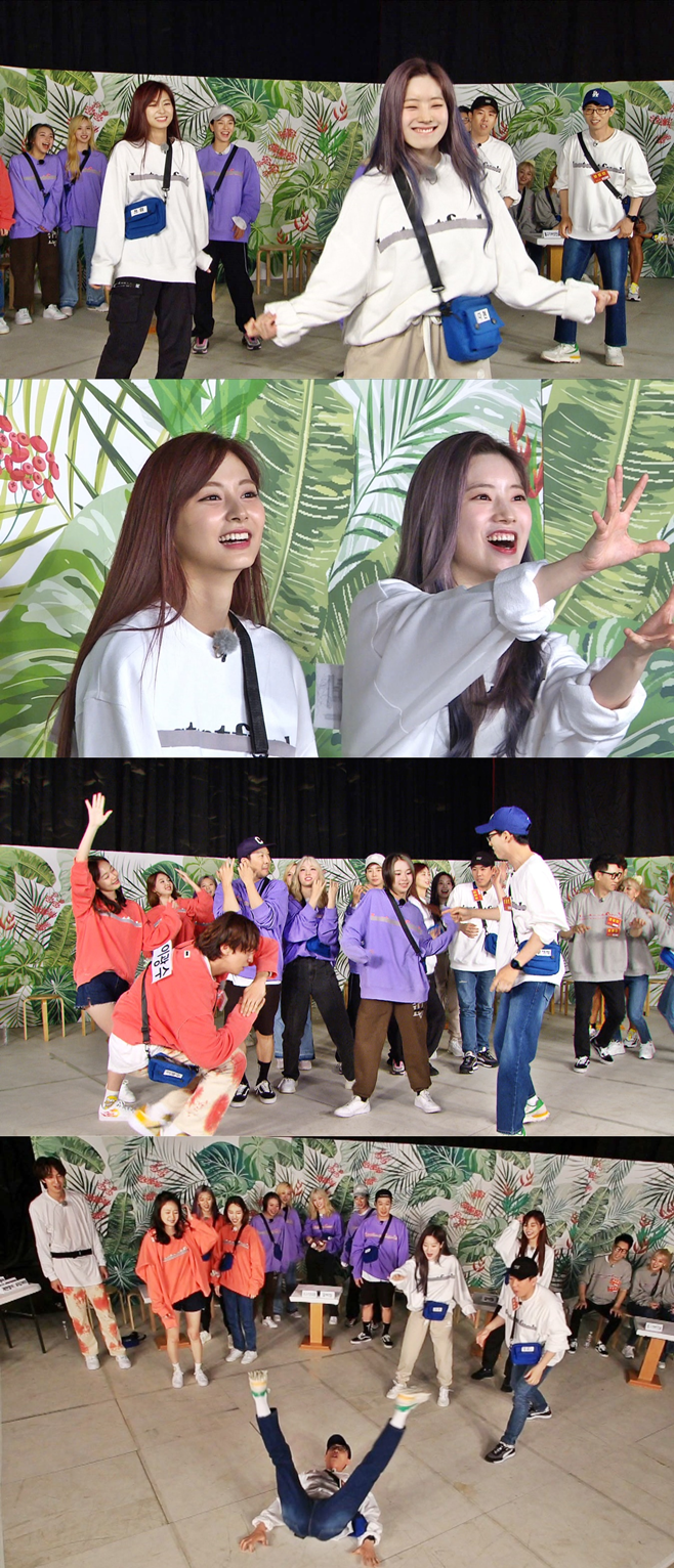Group TWICE emits youthful charm in Running ManIn SBS entertainment Running Man, which is broadcasted at 5 pm on the 7th, TWICE and Running Man members who have recently comebacked with their new song MORE & MORE will be playing a battle.In a recent recording, members and TWICE started a hung party because they could not control the full dance and dance instincts.TWICE began to unravel with a youthful dance, and as the atmosphere grew hotter, it turned 180 degrees and released The Unknown dance.The members of Running Man who were overwhelmed by TWICE also showed a 100% laughter guarantee dance with the deep interior of the entertainer, raising the atmosphere of the scene.As a result, TWICE also heard a complaint from Running Man members who said, How do you win this?In particular, Dahyun appeared in Running Man two years ago and gave a big smile to various comic dances such as Discourse Dance and Dumb Dumchi Dance. The number of views on the video exceeded 3 million views.Again, Dahyun has also become a comic dance craftsman with more than expected skills.