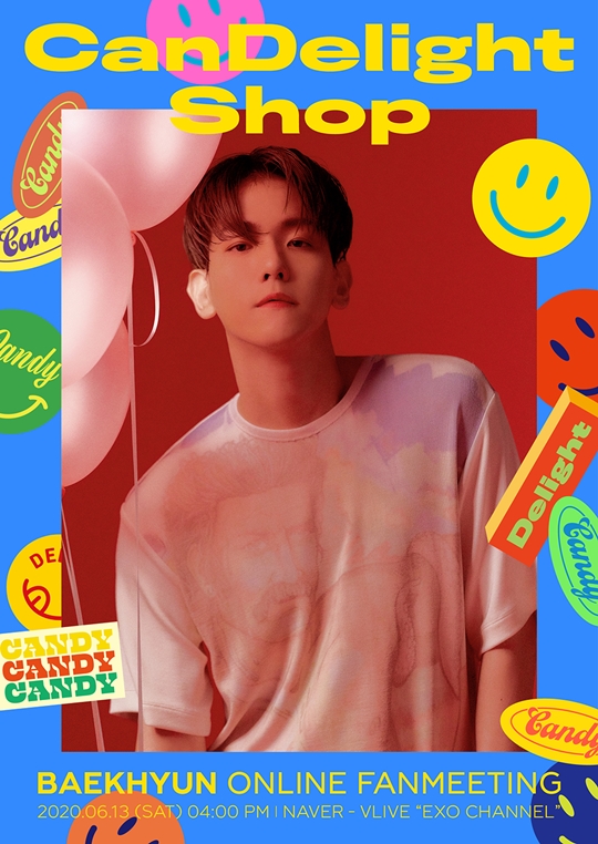 EXO Baekhyun (a member of SM Entertainment) spends sweet time with fans with a ransom fan meeting.Baekhyun is expected to have a hot interest from global fans as it will hold an online fan meeting CanDelight Shop on Naver V LIVE EXO channel at 4 p.m. on the 13th to commemorate the release of its second Mini album Delight.Especially, in this fan meeting, Baekhyun tells various stories such as recent talk, Q & A with a sense of humor, and it is expected to be a comprehensive gift set that can feel the infinite charm and fan love of Baekhyun by foreshadowing pleasant communication such as hash tag and survey of fans.In addition, Baekhyun recorded the highest sales volume of Solo albums in the history of Gaon charts with this album, and not only swept the top of various music charts, but also the title song Candy, last week MBC every1 show!Champion, KBS2TV Music Bank, SBS popular song, and won the first place at the same time as the comeback, making the music broadcasting three-time winner realize the power of the one-top Solo Singer.