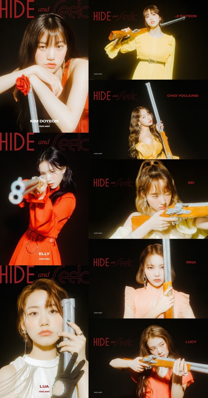 Seoul = = The group Weki Meki attracts attention with the visual transform of the past class.On the 8th, Weki Meki released the image of Hide (HIDE) version of the third Mini album Hyde and Sik (HIDE and SEEK) released on the official SNS channel on the 18th, leaving an intense first impression.In the photo, Weki Meki uses the intense rifle that contradicts the romantic and colorful costume as a prop, and emits the charisma of unpredictable reversal charm.In addition, the dark background maximizes the chic atmosphere and alluring image transform of Weki Meki.Also, the overwhelming aura created by the eight Weki Mekis is noticeable.Their elegant and elegant appearance, which shines among the entitlement props, captures the attention and raises expectations and curiosity about the album.Weki Mekis third mini album Hide and Sik means hide and seek, meaning the charm of Weki Meki, which was latent in the inside, awakens and finds a new Weki Meki.In addition, Weki Meki, who announced his comeback in about four months after the digital single Dazzle Dazzle (DAZZLE DAZZLE), will show a look at cool girl who has grown up in Tin Crush through Hyde and Sik.On the other hand, Weki Mekis third mini album Hyde and Sik, which announced its comeback on the 18th, is on sale from the 4th.