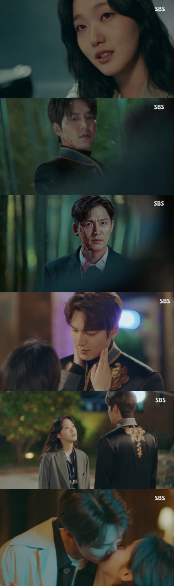 The SBS gilt drama The King - The Lord of Eternity, which was broadcast on the 12th, featured a scene in which Jung Tae-eul (Kim Go-eun) and Lee Min-ho together were playing Lee Jung-jin.On this day, Jung Tae-eul encountered Lee-rim. Jung Tae-eul put Lee-rim into space-time with a gun at his head.Irim threatened, If your nephew returns the world, you will have no memory of this.Igon found Irim with the contrast. Irim fled the scene, but soon he was caught. Irim said, Who are you chasing me?Why are you holding a sword? Igon said, I am an emperor and the sword is mine.Lee soon recognized Lee. Lee said, I behead the reverse.Jung Tae-eul returned to Korea with Irims Bill Viola: The Passing. Jung Tae-eul, who was alert, was saddened by the fact that he had no Igon.To Jeong Tae-eul, Why was it late? I had to bring Young-yi back to the station and find a way again, so I was late to open the door of the whole universe.I thought I could not remember if I found it. Jung Tae-eun replied, But did you find me? I wanted to see you forget me. I tried to tell you again if I forgot. I am the emperor of the Korean Empire.But how did you remember that when the two worlds flowed differently? Jung Tae-eun replied, I have missed that. I have had a lot of things. I havent even said this yet. I love you. You love me so much, confessed Jeong Tae-eul. This is how its done.I love you too much, he said.