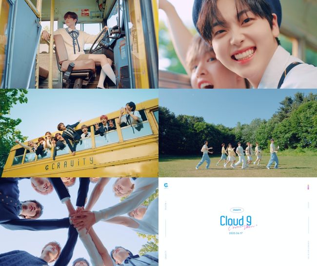 Group Cravity (CRAVITY) is a topic of visuals with a refreshing explosion.Starship Entertainment, a subsidiary company, posted a music video teaser video of Cravitys follow-up song SoundCloud Nine (Cloud 9) on its official SNS channel at 9 p.m. on the 15th and received the attention of music fans.Cravity in the released Teaser video dressed up in a preppy look and focused attention on the atmosphere of a refreshing summer.In addition to blowing a pleasant atmosphere in each others yellow school bus, the beautiful nature and scenery emanated fresh and fresh energy from a beautiful background.Especially, the cute dance that unfolds in the forest filled with bright sunshine with the visuals of Cravity, which is warmly blended in the blue sea with a cool feeling, doubled the fans expectation of the stage of the follow-up song SoundCloud Nine.SoundCloud Nine released in April, the debut album Cravity Season 1. [Hydeout: After Remembrance, Wee-A (CRAVITY SEASON1].[HIDEOUT: REMEMBER WHO WE ARE]) is a house pop track that can feel the refreshing beauty of members filled with happiness and freshness like Cloud 9, the word happyst state.As a result, Cravity has released all of the SoundCloud Nine Music Video Teaser images, which show a cool refreshing feeling to defeat the heat.With the debut song Break All the Rules, they give a strong and powerful stage and take pictures of music fans eyes, and they convey a brighter and more energetic charm with their follow-up song SoundCloud Nine.On the other hand, Cravity (Serim, Edgar Allan Poe, Jung Mo, Woo Bin, Wonjin, Minhee, Hyung Joon, Taeyoung, and Sungmin) will release the music video of the follow-up song SoundCloud Nine on the 17th and start the follow-up song activity.starship entertainment