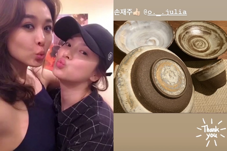 Actor Song Hye-kyo has certified the special Gift received by singer Ock Joo-hyun.Song Hye-kyo posted a photo on his Instagram story on the 17th, tagging the Ock Joo-hyun SNS account with a short article called Chan the Son.In the photo, Song Hye-kyo, who received the gift of the only bowl in the world that he owed himself as Ock Joo-hyuns hobby is known as pottery,In particular, Song Hye-kyo, who recently collected a topic with a comment on exchanging greetings with a former Finkle, made the hearts of those who still show off their friendship with their one-year-old sister, Ock Joo-hyun.Song Hye-kyo, who has a break after the drama Boyfriend, is currently reviewing his next work.=