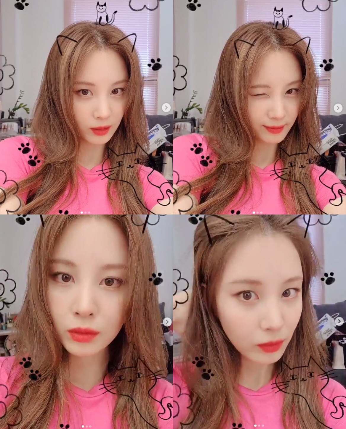 On the 23rd, Seohyun posted a video on Instagram with an article entitled I have written a photographic filter in a while.The video featured a figure of Seohyun, who is taking various poses, including winking and sweeping his head.Seohyun, who wore a cat ear photographic filter, attracted attention by boasting immaculate skin and puncture lips.Meanwhile, Seohyun will return to the house theater with JTBCs new drama Private Life.