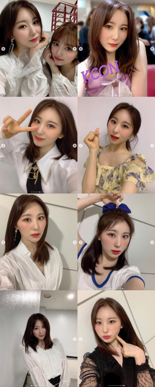 IZ*ONE Chae Yeon flaunts watery Beautiful looksChae Yeon said in the official Instagram of IZ*ONE on the afternoon of the 24th Days, Weekly_Chae is the most common word Naco is saying these days.I am an adult ~ #%$% # Cute. I want to see Wizwon, who is running away because I am ashamed of taking a picture of a grown-up adult who said he would take a picture with a feeling.In a photo posted together, Chae Yeon poses lovely with IZ*ONE Japanese member Nako.In the selfie taken alone, both mature and girlish are emitted and the viewers gaze is robbed.On the other hand, IZ*ONE, which Chae Yeon belongs to, ranked first in MBC Music Show Champion, which was broadcast live on the day, with Fantasy Fairy Tale.Were the fans that won the trophy and won the first place. I love you so much. Were walking out with Wise One, IZ*ONE, the members said.SNS