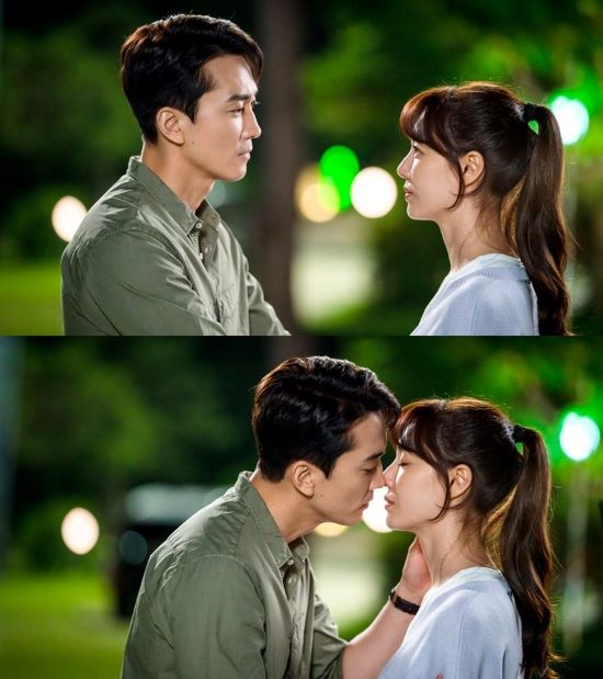 Ill have dinner with you Song Seung-heon and Seo Ji-hyes Heart to stop the two shots were released.In the 21st to 22nd MBC drama Want to Have Dinner, which will be broadcast on the 29th, romances of Kim Hae-kyung and Woo Ji-hye, which are starting to burn as close as the distance is gradually approaching, will be unfolded.In the last broadcast, Kim Hae-kyung told Woo Do-hee, who hesitates to love due to repeated love wounds, Come on now, think only of me.In the end, Woo Do-hee accepted his heartfelt sincerity, and the two who became lovers led a hot reaction by causing a heartbeat in the form of a straight man and woman expressing affection without hiding.The love story of two men and women who just started to love is pink in the house theater, and the steel of Kim Hae-kyung and Woo Do-hee, who can not keep their eyes off each other, was revealed.The romantic atmosphere of summer night, which is filled with love and light, is added to the hearts of those who see it.Especially, Kim Hae-kyung and Woo Do-hee, who are approaching each other, are expecting a more intense romance ahead of their first kiss.Expectations for the main broadcast are rising even more about how Love of Hado Couple will develop.Ill have dinner with you will be broadcast at 9:30 pm on the 29th.Photo: Victory Contents