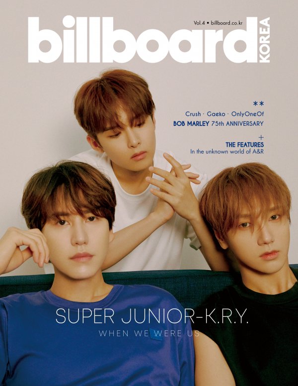 Super Junior-K.R.Y. has graced the cover of Billboard Korea Magazine No.4.In this picture, Super Junior-K.R.Y. was filmed with a warm concept that showed the friendship of the three, and created a cover image like a screen in a youth movie.They are staring at the camera with their languid eyes, and in the cover photo, they show off their charm with a clear smile.In addition, it is the back door of the person concerned that the laughter of the members was not constant in the atmosphere of the fire during the actual shooting.Super Junior-K.R.Y., on the first mini album When We Were Us in the interview with the photo shoot, The most K.R.Y.I wanted to show you a music, and I wanted to be an album that can show us to the public who knows us well and the public who will know us, but it was an authentic ballad. When asked whether the modifier K-pops first unit is pride or burden, he said, I am grateful that such modifiers are attached rather than burdens.I am still active, so I have my own pride and I will work harder. In addition, Billboard Korea Magazine No. 4 will be available for reservations at various on-line and off-line bookstores starting June 30th, which will feature a variety of Super Junior-K.R.Y.s on 20 pages from the analysis of Kyu Hyun, Kim Ryeowook, and Ye Sungs vocal style to three musical tastes and cheer messages sent by Super Junior members.Meanwhile, Super Junior-K.R.Y. released its new album When We Were Us on the 8th, and ranked # 1 on iTunes Top Album Charts in 30 regions around the world, # 1 on Chinese Music Site QQ Music, Kugou Music, Cowar Music Payable Digital Album Sales Chart, # 1 on Gaon Weekly Charts, and # 1 on Hanter Weekly Charts. It proved unwavering popularity.