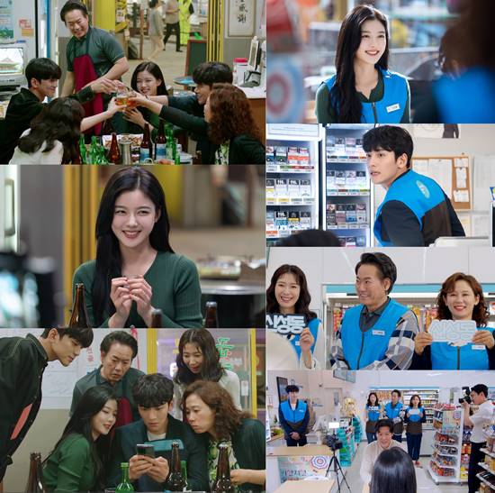 In Kim Yoo-jung is Convenience store morning star, it is selected as the superiority Temple.SBS gilt drama Convenience store is captivating viewers by creating a pleasant atmosphere of drama in the background of the life-friendly space Convenience store.The drama production team raised expectations by releasing photos containing the contents of the 5th broadcast on the 3rd.In the drama that is broadcast today (3 days), Kim Yoo-jung will triple sales and be selected as Excellent Temple of the Month, the production team said on the 3rd. Excellent Temple episodes will have more funny scenes than entertainment.Choi Dae-heon (Ji Chang-wook) and his family can not hide their happiness by dancing to the morning star who became an excellent temple, shouting Our morning star.After that, the family and the star will go to the first dinner. The star is celebrated by the Choi Dae-heon family.But the joyful appearance does not last long.Choi Dae-heon, who is contacted somewhere and checks his cell phone, and Kang Ji-wook (Kim Min-kyu), a Nam Sa-byeols Nam Sa-jin, are in the place where the atmosphere suddenly got cheap.Attention is focused on the background of Kang Ji-wooks joining.In addition, the head office staff visits the Convenience store to interview the best-known temple.Although Jeong Sae-byeol is the main character, the whole family including manager Choi Dae-heon, mother Gong Bun-hee (Kim Sun-young), father Choi Yong-pil (Lee Byung-joon), and sister Choi Dae-soon (Kim Ji-hyun) were all out, foreshadowing an unusual interview.The star is interviewing Choi Dae-heon and his family.I am proud of the star of the family who is shaking the cheering placard.It is expected that the beauty of Gongbun-hee, which is more colorful than the main character, will be a point of gaze robbery.Excellent Temple Jeongsae star raised expectations for the drama whether he could finish the full-blown interview safely.