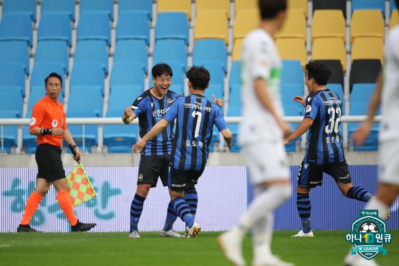 = Eonkak Jis opening goal and Lee Seung-gis equalizer burst, with Incheon and North Jeola Province winning Draw.Incheon United and North Jeola Province Hydei won 1-1 Draw in the 12th round of the Hanawon K League 1 2020 at the Incheon Football Stadium at 7 pm on the 19th.Incheon had four points with four draws and eight losses, and North Jeolla Province had eight wins, two draws and two losses with 26 points, respectively.Home team Incheon operated the 4-2-3-1 PoTheresa Maysion, with Mugosa in charge of the front line and Kim Jun-beom, Aguilar and Eonkak Ji in the second line.Moon Ji-hwan and Kim Do-hyuk formed the center, while Kang Yoon-gu, Yang Jun-ah, Lee Jae-sung and Chung Dong-yoon formed the 400-line line.North Jeolla Province, the away team that faced it, came out with a 4-1-4-1 PoTheresa Maytion.Cho Kyu-sung was in the forefront, and Murillo, Kunimoto, Lee Seung-gi and Na Seong-eun were in charge of the second line.Son Jun-ho was responsible for the waist alone, and Lee Ju-yong, Choi Bo-kyung, Hong Jung-ho and Lee Yong built the 400 line.An early opening goal came in the first half; Eonkak Ji took the lead with a sharp shot to the other side in the 5th minute counterattack.North Jeola Province, struggling with the defense of Incheon, attempted a shot near the arc in the 18th minute but was out of goal.Incheon scored an extra goal; Aguilar gave away a space pass in the 20th minute and Mugosa took the chance, but the last shot was blocked by the defense.North Jeolla Province also swallowed the disappointment of Cho Kyu-sungs header in the 29th minute in front of Kim Dong-heon.Incheons counterattack showed sharpness amid the flow of North Jeolla Province.In the 35th minute, Kim Do-hyuks cross was scored by Mugosa, but it missed the goal slightly. Son Jun-hos free kick in the 44th minute was far out of the goal and the first half was finished.Incheons intermittent counterattack worked well: Eonkak Ji gave it to Mugosa, who was rushing from the right, in the fourth minute of the second half, and connected it with a powerful shot, but turned away from the goal.North Jeola Province, which aims to equalize, put in Murillo, Na Seong-eun and Kim Bo-kyung and Han Gyo-won.The ball, which Son Jun-ho returned in the corner kick in the 10th minute of the second half, was in Kim Dong-heons arms.In the 22nd minute, Lee Sung-yoons shot was a corner kick after the defense.North Jeolla Provinces one-sided offensive led to a tiebreak; Lee Seung-gi broke through the defence of Incheon with a sophisticated shot in the 32nd minute.Lee Seung-gis shot in the second half was also blocked by the defense of Incheon; after that, Incheons defensive concentration remained until the end and ended 1-1.Incheon (1): Eonkak Ji (former 6)North Jeolla Province (1): Lee Seung-gi (hoo 32)Photo- The Korean Professional Football Federation