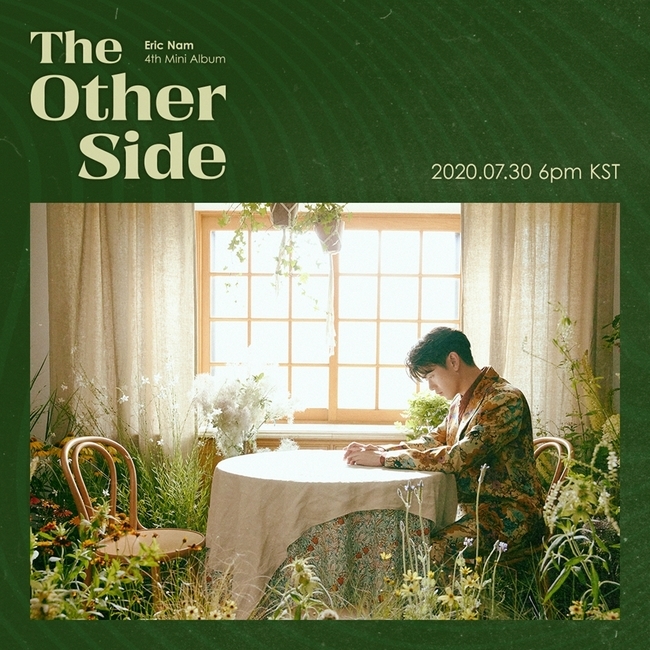 Singer Eric Nam has introduced the concept Teaser of the new Mini album.Eric Nam showed the fourth Mini album The Other Side concept Teaser on the official SNS on July 24 and raised expectations for a comeback.Eric Nam in the picture is thoughtful in a warm sunlit indoor garden.It looks happy and rich on the outside, but Eric Nams expressionless face captures the attention of a lonely and lonely atmosphere.Eric Nam has released the concept of a lonely atmosphere that contradicts the first teaser that was full of boys, and raised the curiosity toward the new Mini album The Other Side to the highest level.Eric Nam announces The Other Side at 6pm on ThursdayThis album has a backside to someones perfect life, and there is a positive backside to my hard-working now, so I hope that the backsides will be hope in themselves.The title song Paradise is expected to show Eric Nams own musical ability as a singer-songwriter.Band DAY6 (Day Six) member Young K (Young Kei) is also expected to show limited synergy with Eric Nam by adding strength to the songwriting.hwang hye-jin