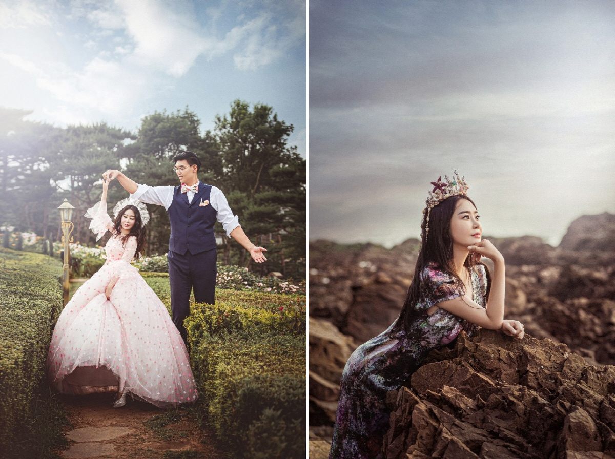 Happy Merid Company released a special reminder picture of basketball creator Ha Seung-jin and his wife Hwa-yeong Kim couple on the 27th.221cm tall The story of a princess who fell in love with the tallest man in Korea.The so-called beauty and Beast couples marriage nine-year anniversary reminder wedding.From Princess Mermaid to Beauty and Beast to Alice in Wonderland, we introduce some of the selected cuts from many concepts.YouTube star Ha Seung-jin, who currently has about 220,000 subscribers, wants to comfort the sad hearts of bride and groom who can not leave the honeymoon overseas due to the Corona 19 virus.Wedding magazine Tubride, a pair of brides and grooms will be selected along with Happy Merid Company and Wedding Director Bongde to support the cost of wedding photography. You can apply through Ha Seung-jin YouTube (Ha Seung-jin) or Wedding Director Bonge (Bonde BONGDE).Ha Seung-jins remind picture was held at the Flower Beach, Cheongsan Arboretum, and Anmyeondo Natural Recreation Forest in cooperation with Taean County Office.The wedding dress is Rosasposa, the suit is black suit, and the hanbok is the work of Kyujung Chilwoo. The main shooting is performed by Shin Dong-hoon, CEO of Ailes Studio, a premium line of Wonpa Day Studio.Hair & Make-up was the head of the government, the entire styling was the first visual representative Jung Min-kyung, and the video shoot was the whole project at Tim Plan A, Mine Mori, Happy Merid Company and Wedding Director Bongd.Ha Seung-jins daughters dress was Wepple Bebe, and Hair & Make-up of studio shooting was in Kokomika.The Remind Pictures of the Ha Seung-jin & Hwa-yeong Kim family can be found in the August 2020 issue of the wedding magazine Tubride and through Instagram, Post, Blog, and TVLux.